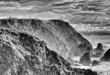 Bodega Bay Cliffs, photographer is  John Hershey